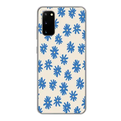 Produktbild von MuchoWow® Handyhülle Schutzhülle Hülle für Samsung Galaxy S20 Blume - Muster - Minimalismus Silikon Softcase Handy Hülle - Bild