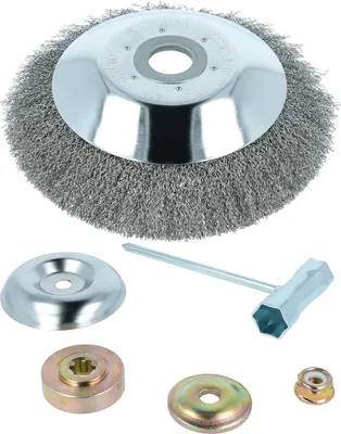 Produktbild von vhbw Soft-Unkrautbürste kompatibel mit Makita DBC250, 340, 300, 290 Gartengerät, Freischneider - Feinmaschig, Mit Zubehör-Set