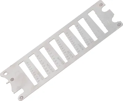 Image de Décodeur de clé Acier à ressort Haute précision Portable Multifonctionnel 8 en 1 Calibre de clé