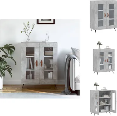 Obrázek produktu pro vidaXL Příborník betonový šedý 69,5x34x90 cm materiál na bázi dřeva - Příborníky