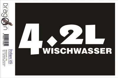 Produktbild von Aufkleber / Autoaufkleber - JDM / Die cut / Auto / OEM - Wischwasser - 210x70 mm gold - Heckscheibe / Heckscheibenaufkleber
