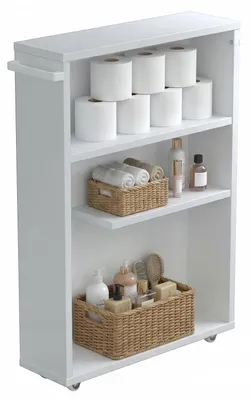 Obrázek produktu pro Dřevěná koupelnová skříňka Nilari 61 x 20 x 45