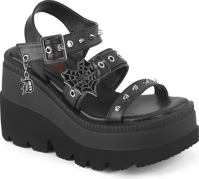 Obrázok produktu pre SHAKER-13 Dámske sandále DemoniaCult, Black , EU 38, US 8