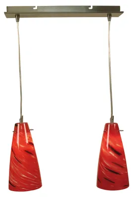 Image de Suspension lumineuse à 2 abat-jours