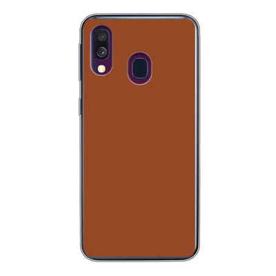 Produktbild von MuchoWow® Handyhülle Schutzhülle Hülle für Samsung Galaxy A40 Terrakotta - Braun - Palette - Unifarben - Farben - Farbe Silikon Softcase Handy Hülle - Handy-Tasche