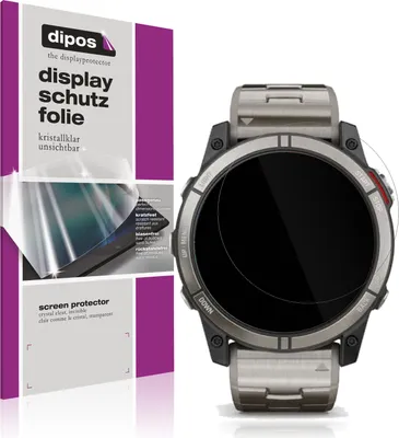 Produktbild von 6x Schutzfolie für Garmin quatix 7X klar Displayschutzfolie Folie Display Schutz dipos