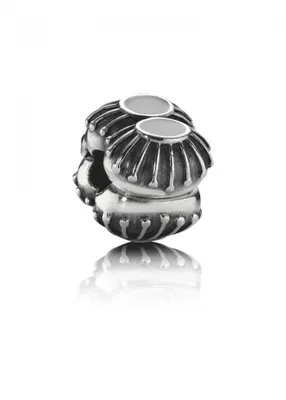 Produktbild von Pandora Charm Damen Clip Graue Emaille Sterling-Silber 790578EN26