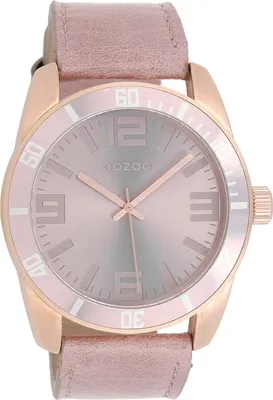 Produktbild von Oozoo Armbanduhr rose rosa Leder Vintage Series Damen Analog-Quarzuhr UOC5742A