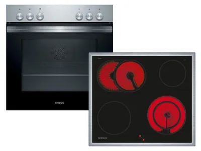 Produktbild von Constructa CX5HS606 Set Einbauherd CH3M00052 + Glaskeramikkochfeld CM323052