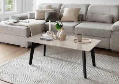 Produktbild von Couchtisch >2166-20< in grau marmoroptik hochglanz - 110x42,5x60 (BxHxT)