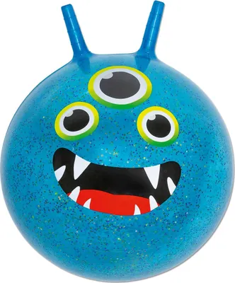 Zdjęcie produktu dla Niebieska błyszcząca piłka do skakania MOSES Monster