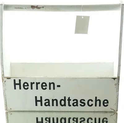 Produktbild von nature trends Herrenhandtasche Weiß Vintage 35 cm - Antikholz
