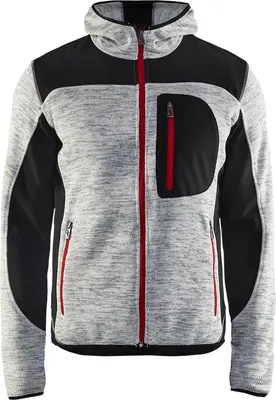 Produktbild von Blakläder® Strickjacke 4930 2117 in div. Farben, Farbe:grau melange/schwarz, Größe:4XL