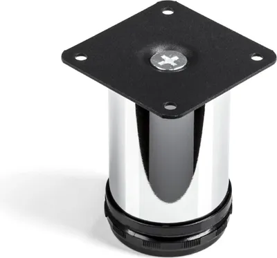 Produktbild von 4er-SET Möbelfuß JIMMY Chrom Ø 50 mm / Höhe: 80 mm Sofafuß SO-TECH