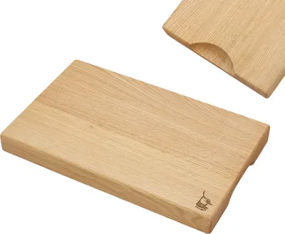 Zdjęcie produktu dla DESKA do krojenia GRUBA SOLIDNA BLOK drewniana dębowa olejowana 40x25x4