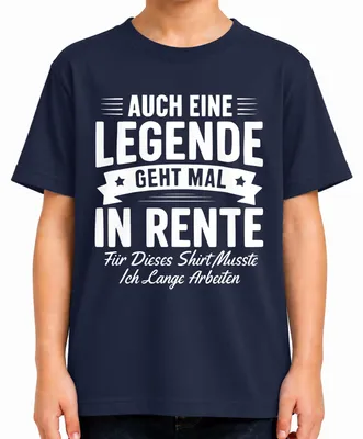 Immagine prodotto di Anche una leggenda va in pensione. Maglietta per bambini, blu navy, taglia 116