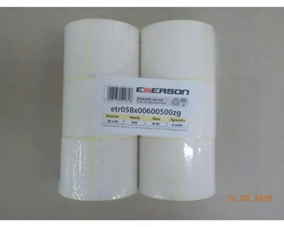 Obrázok produktu pre Termálne štítky pre čiarové kódy, 58 x 60 mm