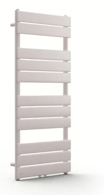 Obrázek produktu pro Blumfeldt koupelnový radiátor, plochý designový radiátor, ekonomický vertikální plochý radiátor, teplovodní nástěnný radiátor, 509 W, do koupelny a obývacího pokoje, tichý vertikální radiátor s termostatem