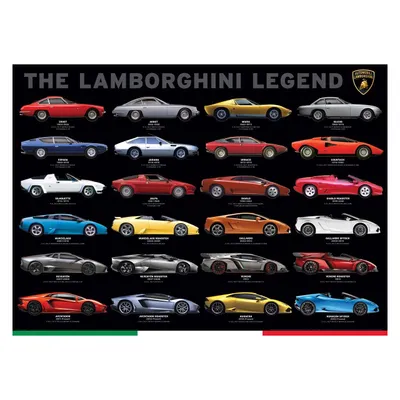 Produktbild von Eurographics Puzzle Lamborghini Legend - 1000 Teile Auto Puzzle