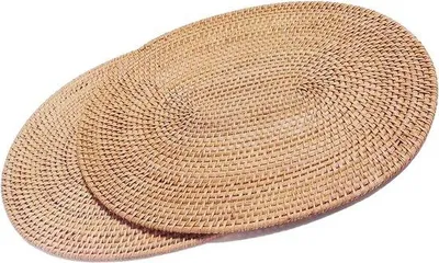 Produktbild von Rötan-Placemats oval 30x40cm hitzebeständig