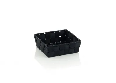 Produktbild von KELA Korb Alvaro PP-Faserband schwarz 19x19x6cm KL-23031