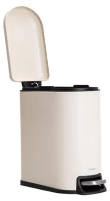 Produktbild von HOMLA Badezimmerkorb LINEA MAT beige 14,6x27,2x28,8 cm