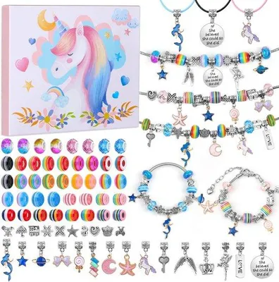 Image de Kit de fabrication de bijoux Famanu – Création de bijoux pour adultes et enfants – Bracelets et colliers
