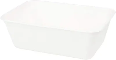 Image de Assiettes rectangulaires jetables, 500 ml, biodégradables, pour événements
