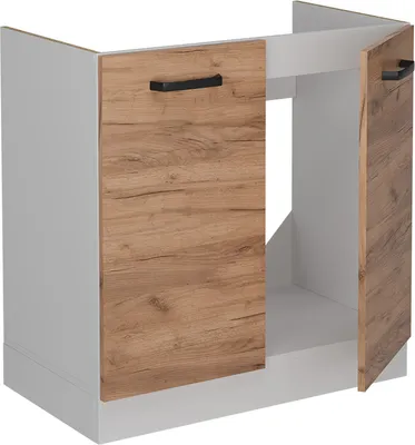 Produktbild von Spülenunterschrank Vicco R-Line Goldkraft Eiche 80 cm ohne Arbeitsplatte, Model 52289