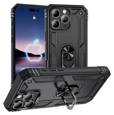 Image de Armor Shield Housse pour Apple iPhone 16 Pro Housse Ultra Hybrid Case Housse de protection, noir