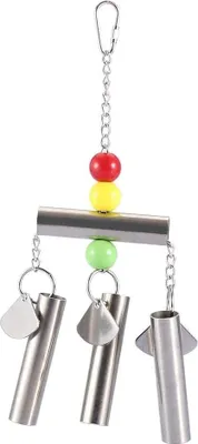 Produktbild von Vogelspeelzeug - Hangende Glocke für Wellensittiche, Agaporniden, Conures - Kauwspeilzeuge für Vögel - Kauen - Papageienkäfig Spielzeug - Papagei Kauwspeilzeug - Kleine Wellensittiche.
