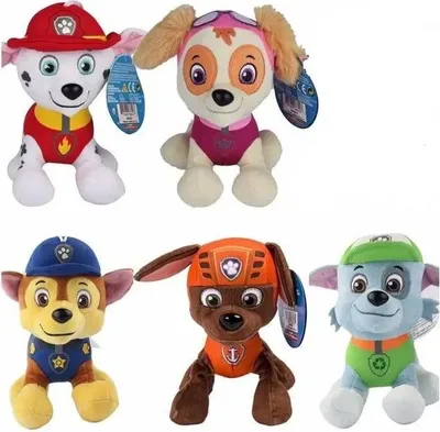 Obrázek produktu pro Tlapková Patrola - sada 5 plyšáků 20cm.