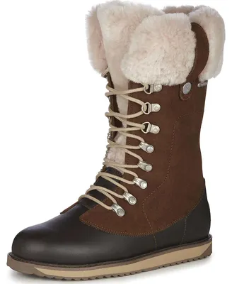 Produktbild von EMU Orica Hi Stiefel für Damen in der Farbkombination Eiche/Espresso, Größe 9