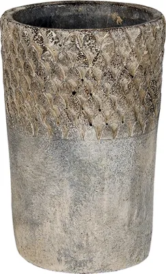 Zdjęcie produktu dla Doniczka Clayre & Eef Ø 12x19 cm Szary kamień