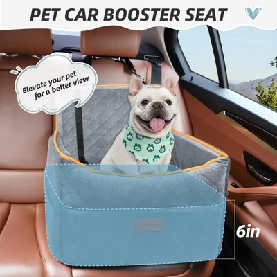 Produktbild von Hundeautozitplatz, Memory-Schaum, für kleine und mittlere Hunde, abnehmbarer Bezug, für Reisen und Camping