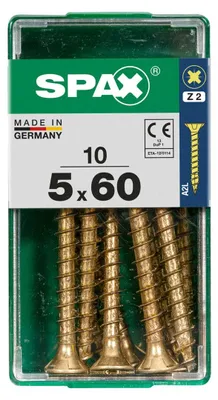 Produktbild von Spax Universalschrauben 5.0 x 60 mm PZ 2 - 10 Stk.