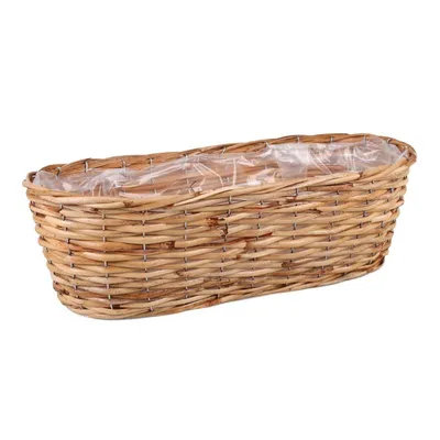 Produktbild von Rattan-Blumenkasten 48 cm für Balkonblumen