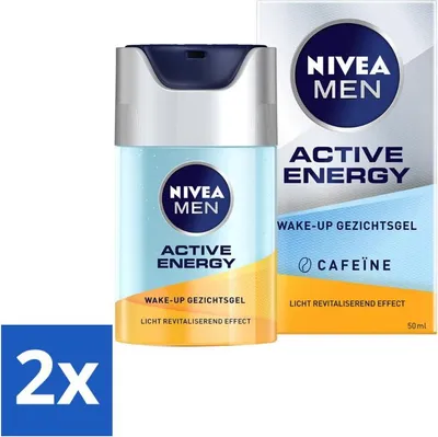 Produktbild von NIVEA MEN Active Energy Wake-Up Gesichtsgel mit Koffein 50 ml - Vorteilspack - 2 Stücke