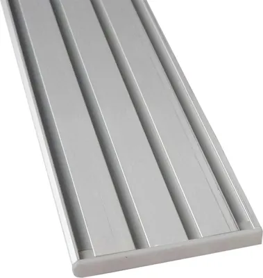 Immagine prodotto di Binario per tende "silver" in alluminio, tutte le lunghezze possibili fino a 480 cm, binario per tende piatte ( 7 mm ), "1- / 2-/ 3- /4-running", incl. scorrimento tende