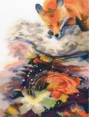 Obrázok produktu pre RTO Súprava na vyšívanie krížikom "Redhead Reflection" M829, počítaný vzor, 22x29,5 cm