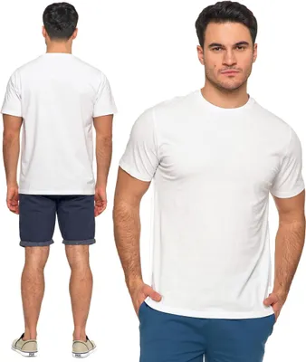 Produktbild von T-Shirt Classic Herren Baumwolle Kurzarm Weiß MORAJ 2XL