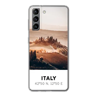 Produktbild von MuchoWow® Handyhülle Schutzhülle Hülle für Samsung Galaxy S21 Toskana - Italien - Sommer Silikon Softcase Handy Hülle - Softcase