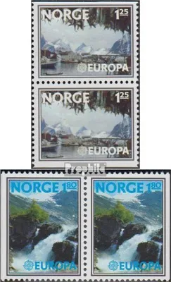 Produktbild von Briefmarken Norwegen 1977 Mi 742Do/Du-743Dl/Dr Paare (kompl.Ausg.) gestempelt Europa