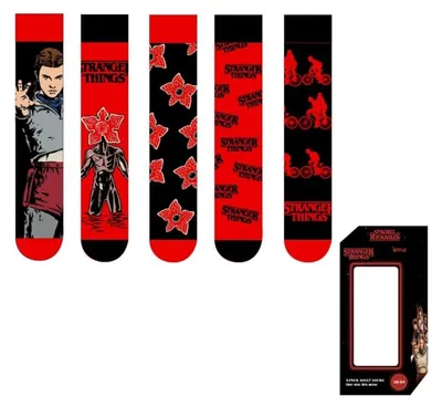Zdjęcie produktu dla Zestaw 5 par skarpet "Stranger Things"