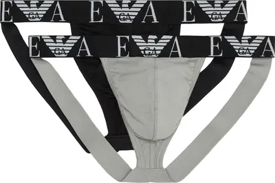 Immagine prodotto di Jockstrap EMPORIO ARMANI sospensorio confezione 2 pezzi slip uomo elastico a vista underwear articolo 111932 4R715 jockstrap 2, EUR L - CN 175/95 - BR G - MX G, Cotone 95%,Spandex 5%