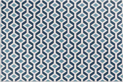 Produktbild von Geometrisches Muster eines Musters – Vinylteppich – 80x120 cm – Outdoor Teppich – Terrasse – Wetterfest – Modern