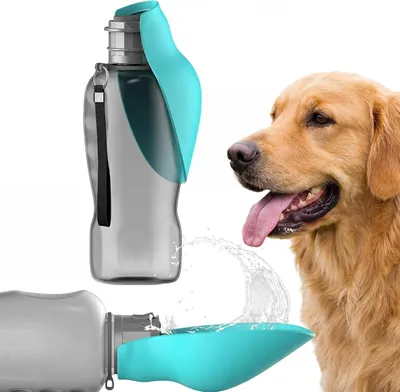 Produktbild von 800ML Hunde Trinkflasche BPA Frei für Unterwegs