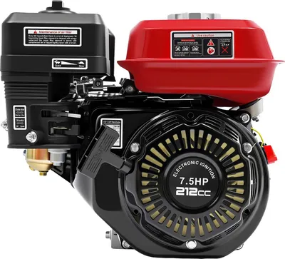 Obrázek produktu pro Benzínový motor 170F-7,5 HP – čtyřtaktní motor pro motokáry, minibiky a sekačky na trávu – 4 kW, 7,5 HP, 212 cm³ – vzduchem chlazený – ruční startování – jednoválcový