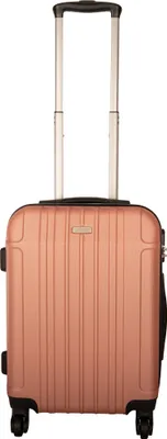Produktbild von Hartschalen-Koffer Handgepäck Trolley / S - 55x39x20 cm / Reisekoffer Hartschale 4-Rollen - Farbe: rose-gold