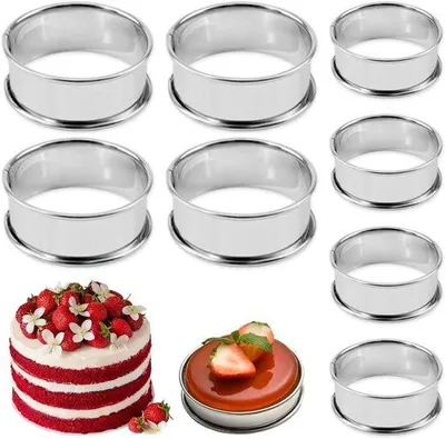 Obrázok produktu pre Sada 6 nerezových foriem na crumpety, muffiny a pečenie
